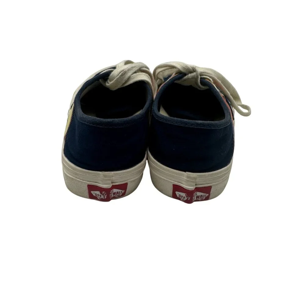 Vans Womens UltraCush Navy Canvas Shoes W/ Multicolor Stripes Size 5.5 US - Picture 6 of 9